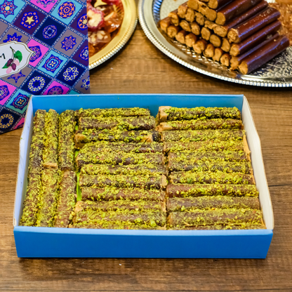 Antep Fıstığı Bulamalı Rulo Sarma